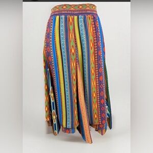 Soft Surroundings Colorful Asymmetrical Skirt